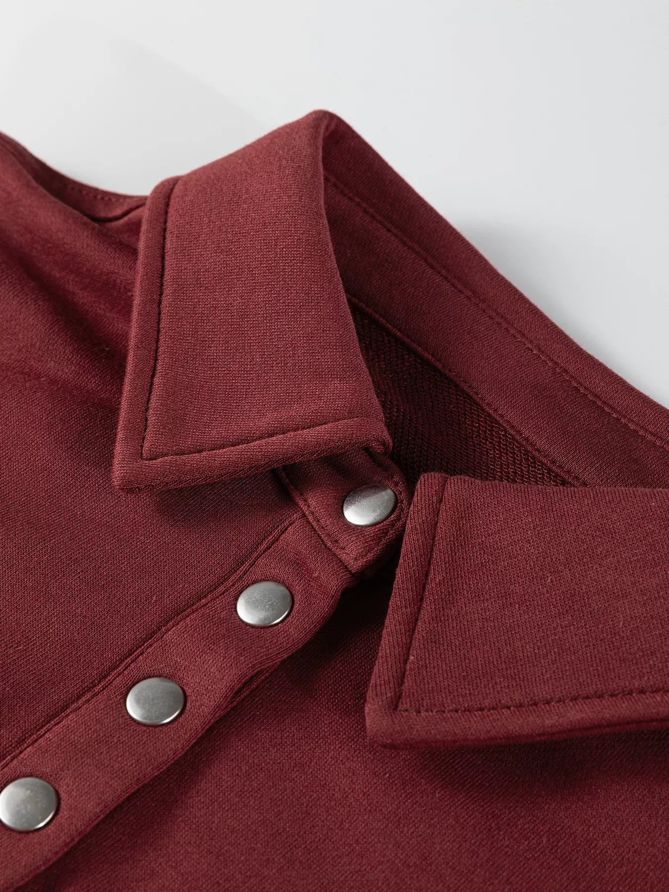 Color Block Patchwork Snap Button Oversize Hoodie OutfitFlow