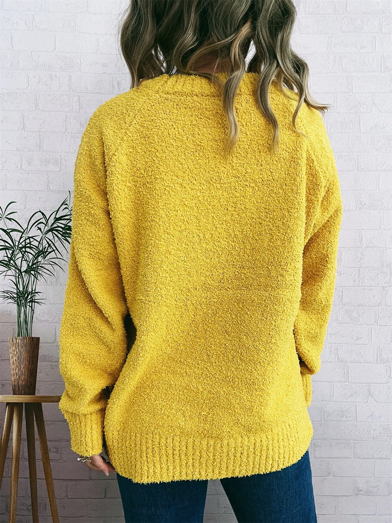 Round Neck Raglan Sleeve Sweater OutfitFlow