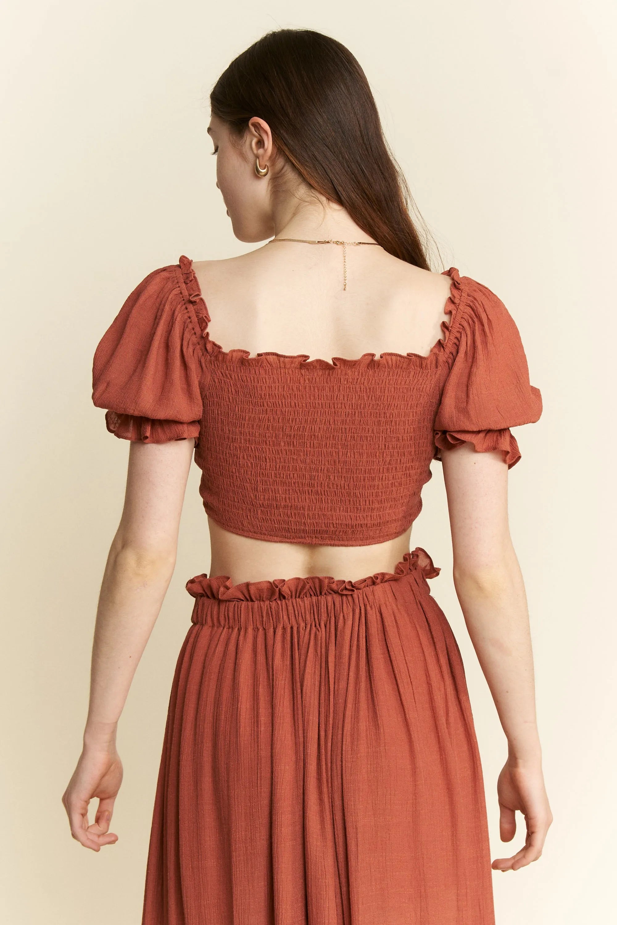 Jade By Jane 2 Piece Crop Top and Skirt Set OutfitFlow