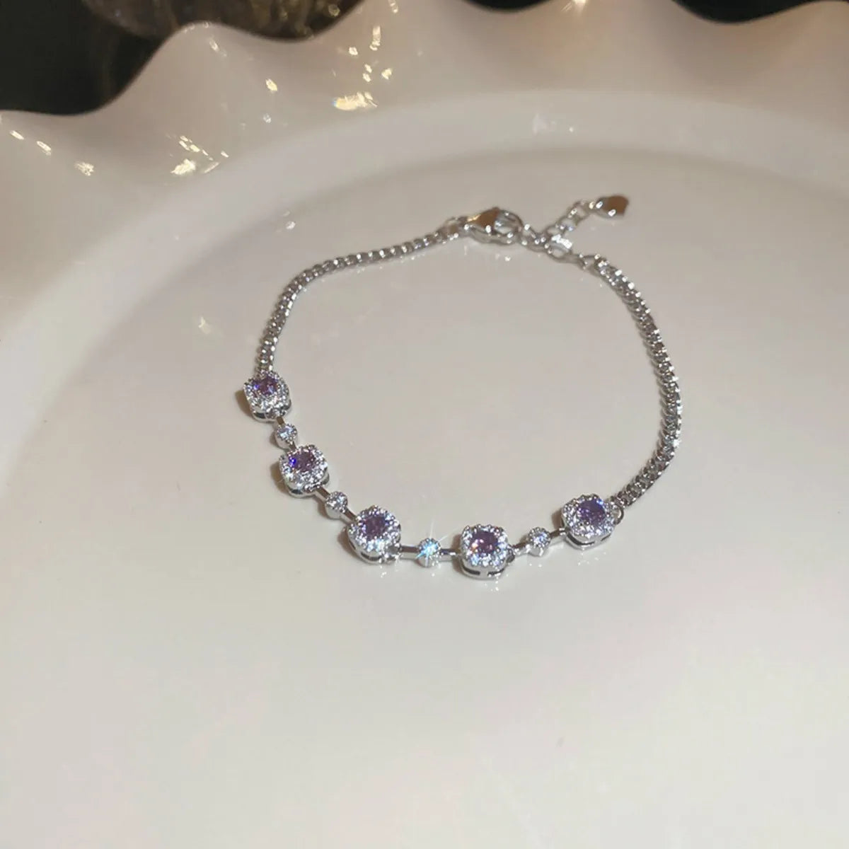 Copper Zircon Bracelet OutfitFlow