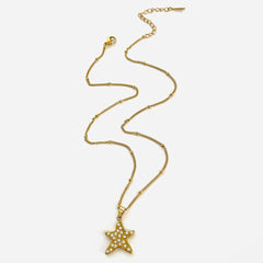 2-Piece 18K Gold-Plated Stainless Steel Necklace OutfitFlow