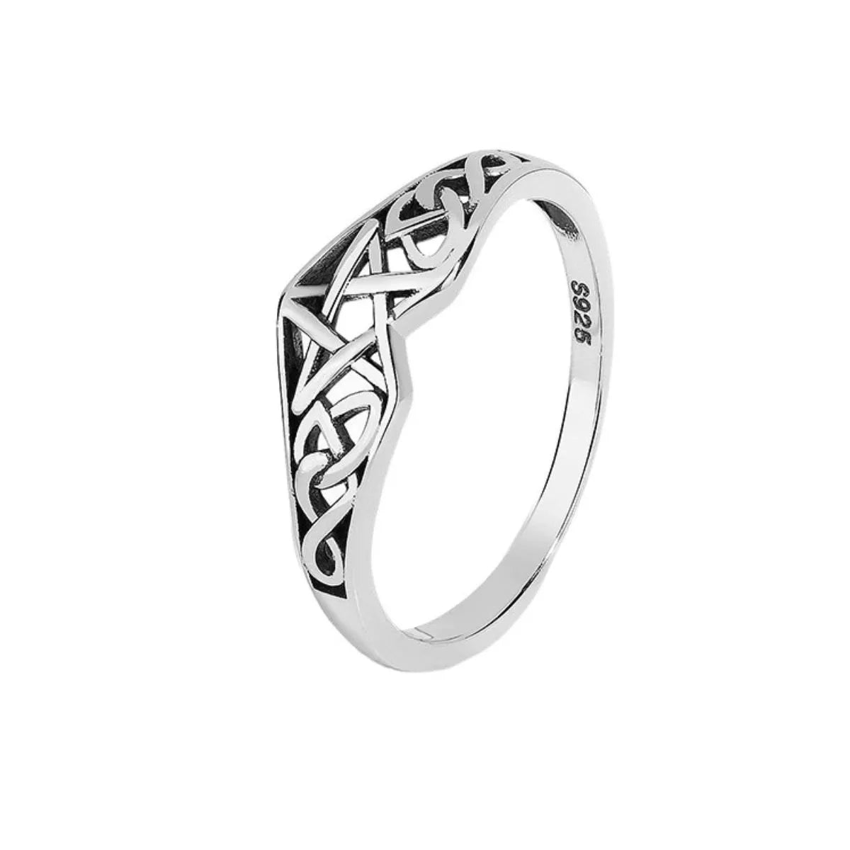 925 Sterling Silver Geometric Ring OutfitFlow