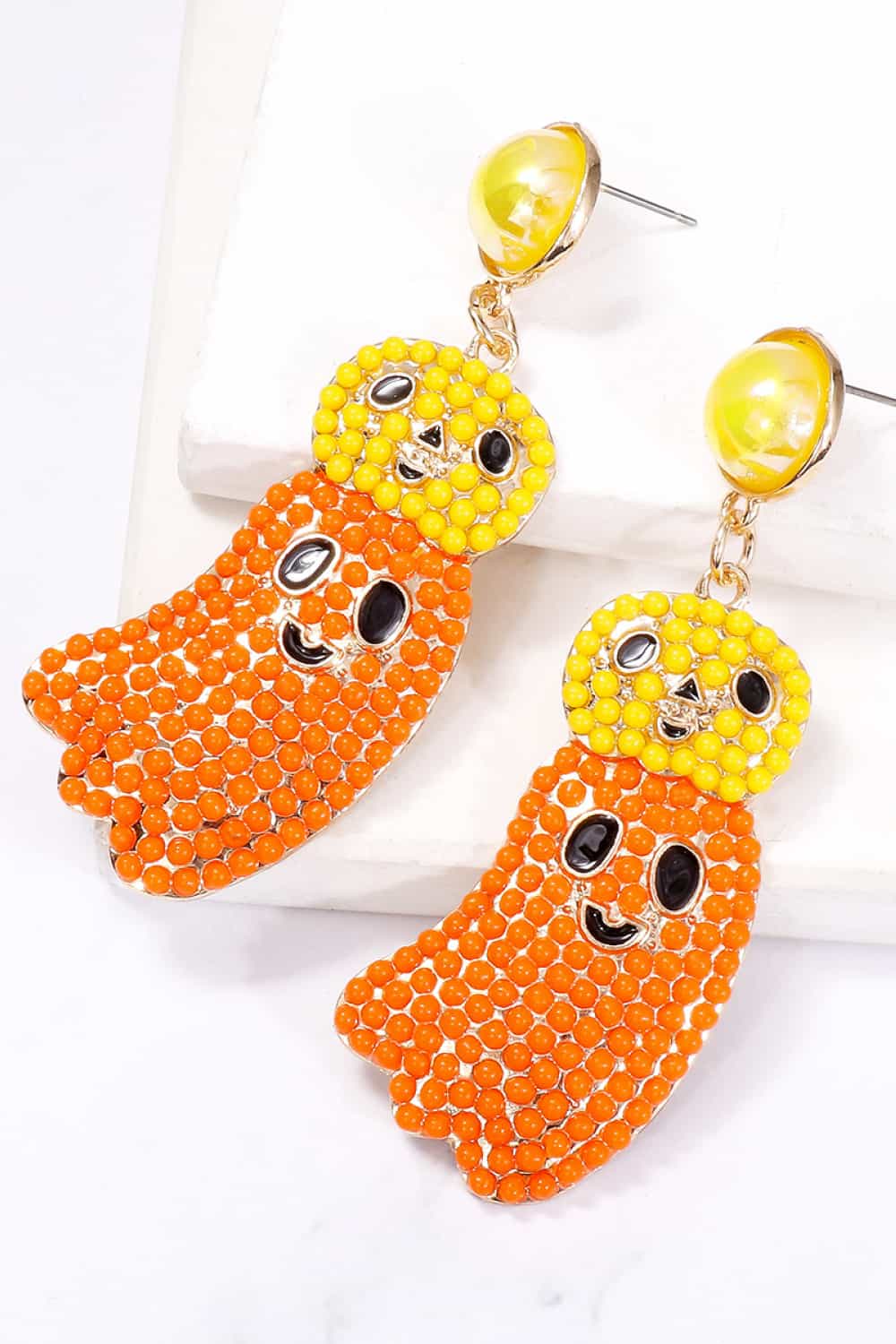 Halloween Ghost Shape Dangle Earrings OutfitFlow