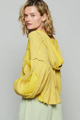 POL Raw Hem Cropped Hooded Jacket OutfitFlow