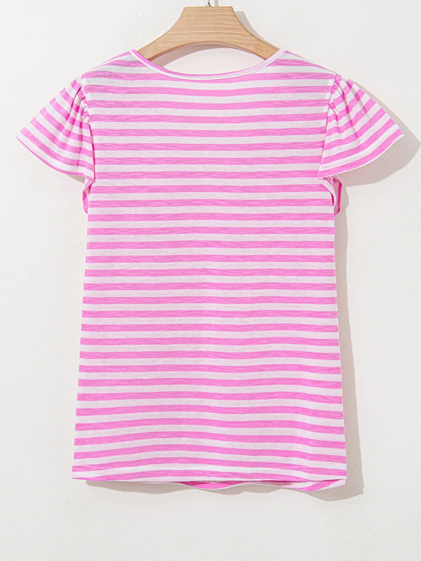 Striped V-Neck T-Shirt OutfitFlow