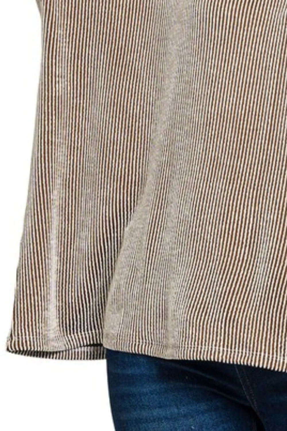 Zenana Corded Rib Oversized Short Sleeve Top OutfitFlow