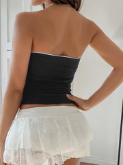 Bow Detail Tube Top OutfitFlow
