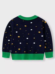 Children's Christmas Tree Round Neck Sweater OutfitFlow