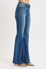 RISEN High Rise Flare Jeans OutfitFlow
