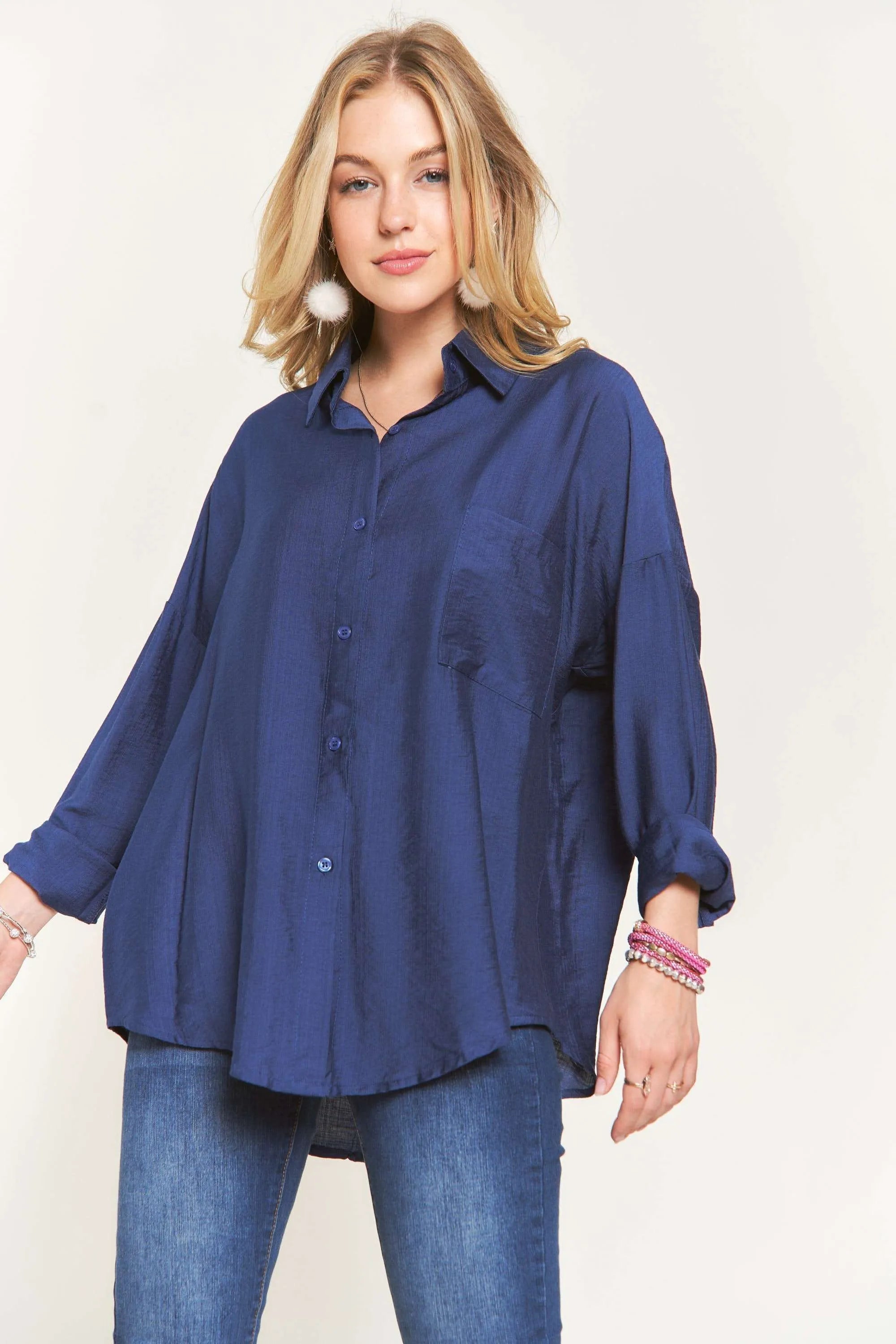 ADORA Button Down Linen Shirt OutfitFlow