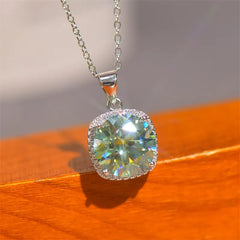 5 Carat Moissanite 925 Sterling Silver Pendant Necklace OutfitFlow