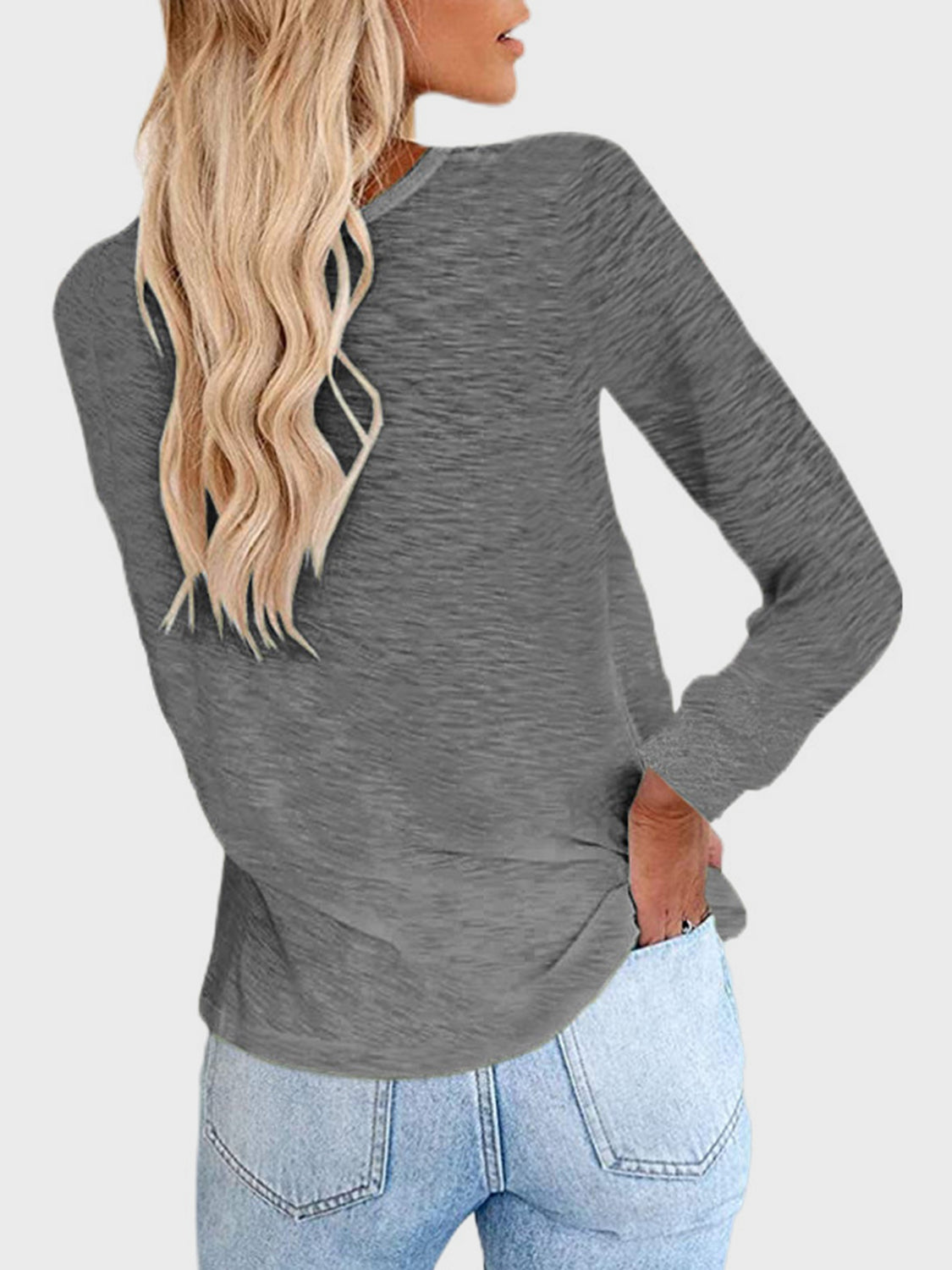 Outfit Flow - Full Size Round Neck Long Sleeve T-Shirt