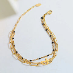 Titanium Steel Three-Layered Bracelet OutfitFlow