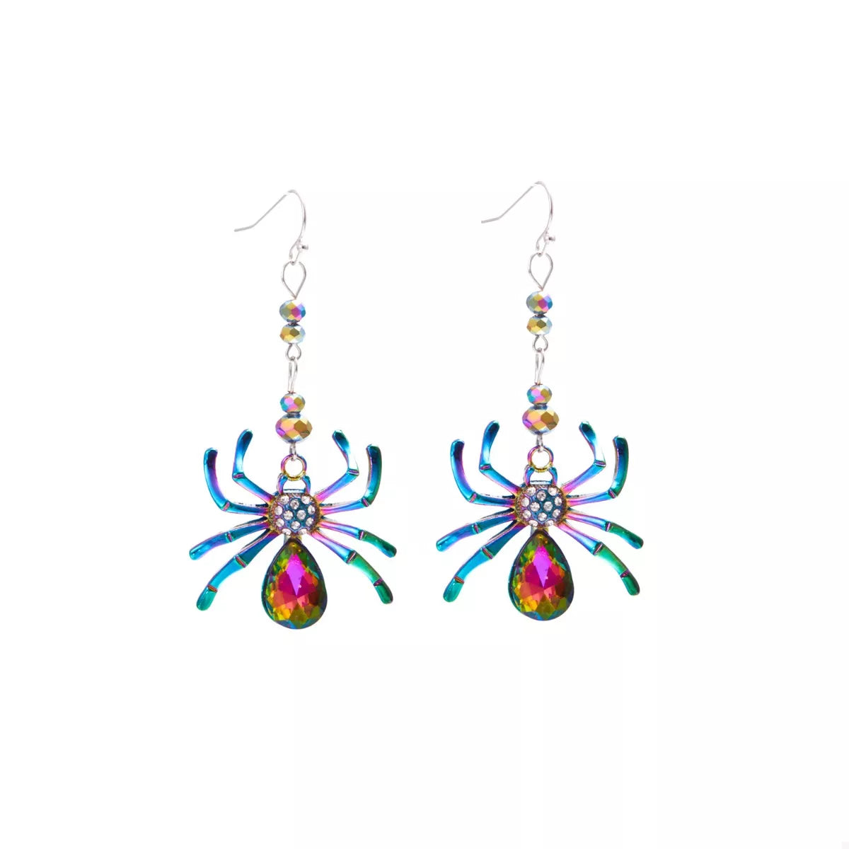 Colorful Spider Drop Earrings OutfitFlow