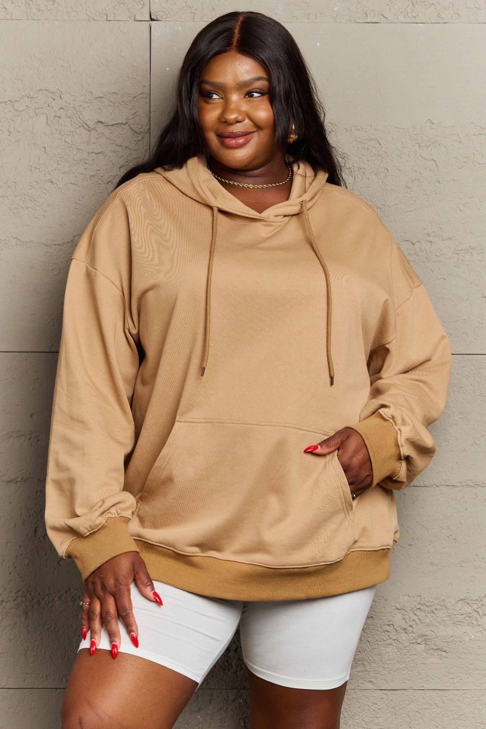 Outfit Flow - Full Size Long Sleeve Dropped Shoulder Hoodie