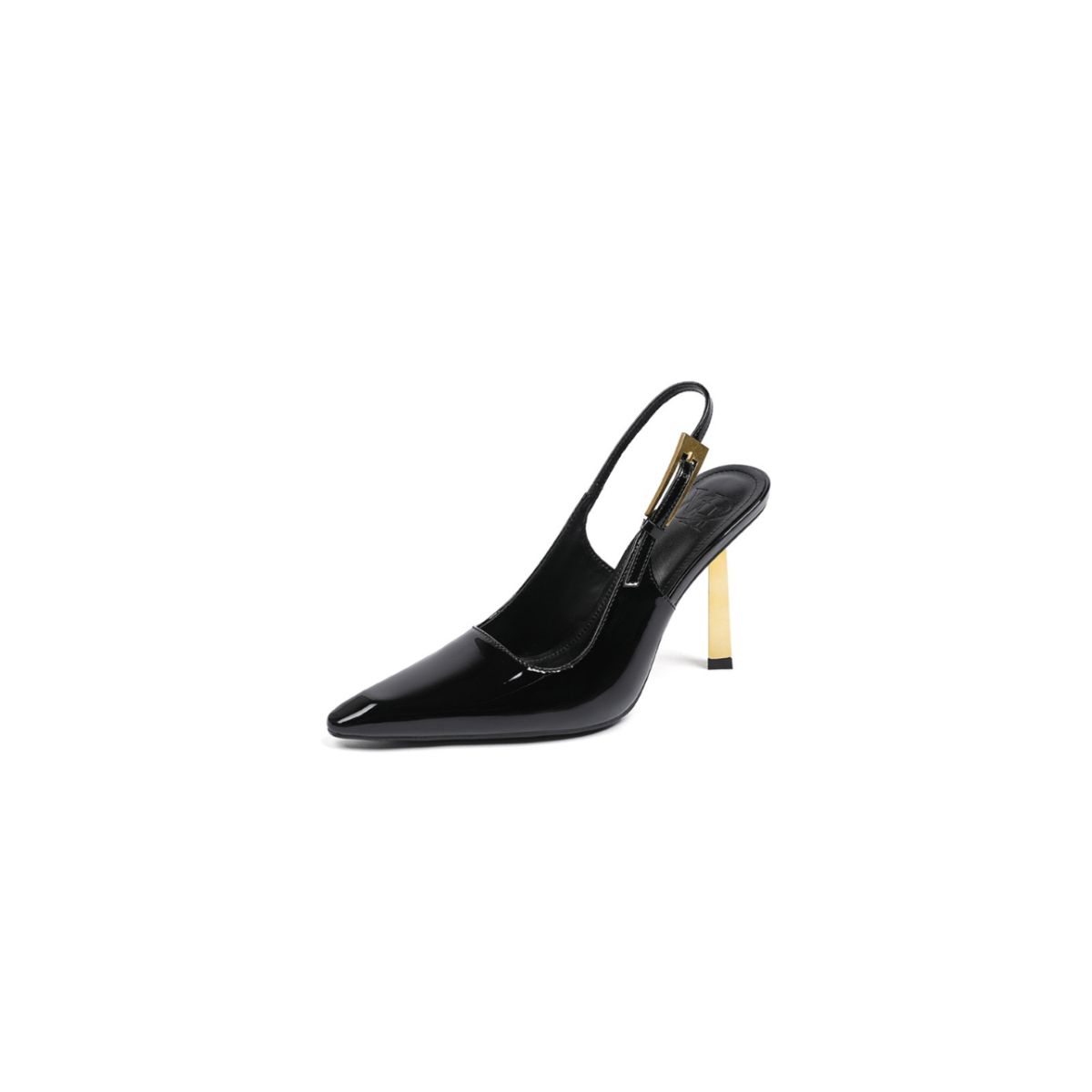 Point Toe Stiletto Pumps Gold OutfitFlow
