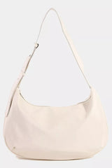 Fame Faux Leather Hobo Crescent Shoulder Bag IV One Size OutfitFlow