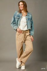 Umgee Cargo-Inspired Drawstring Pants OutfitFlow