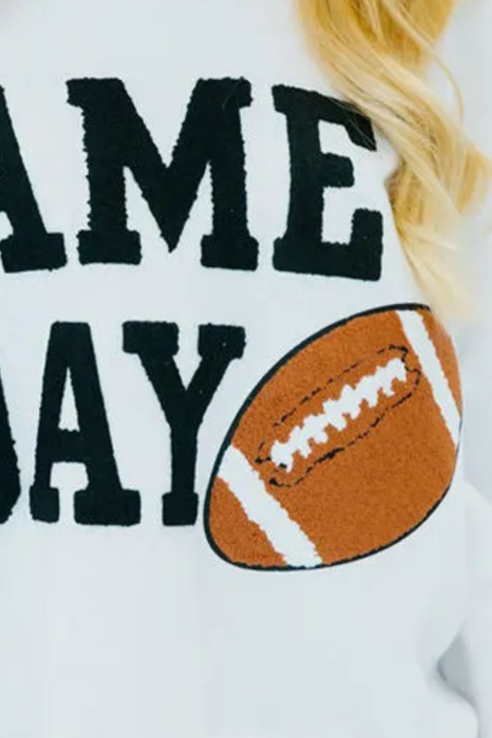 Outfit Flow - GAME DAY Round Neck Long Sleeve Sweatshirt