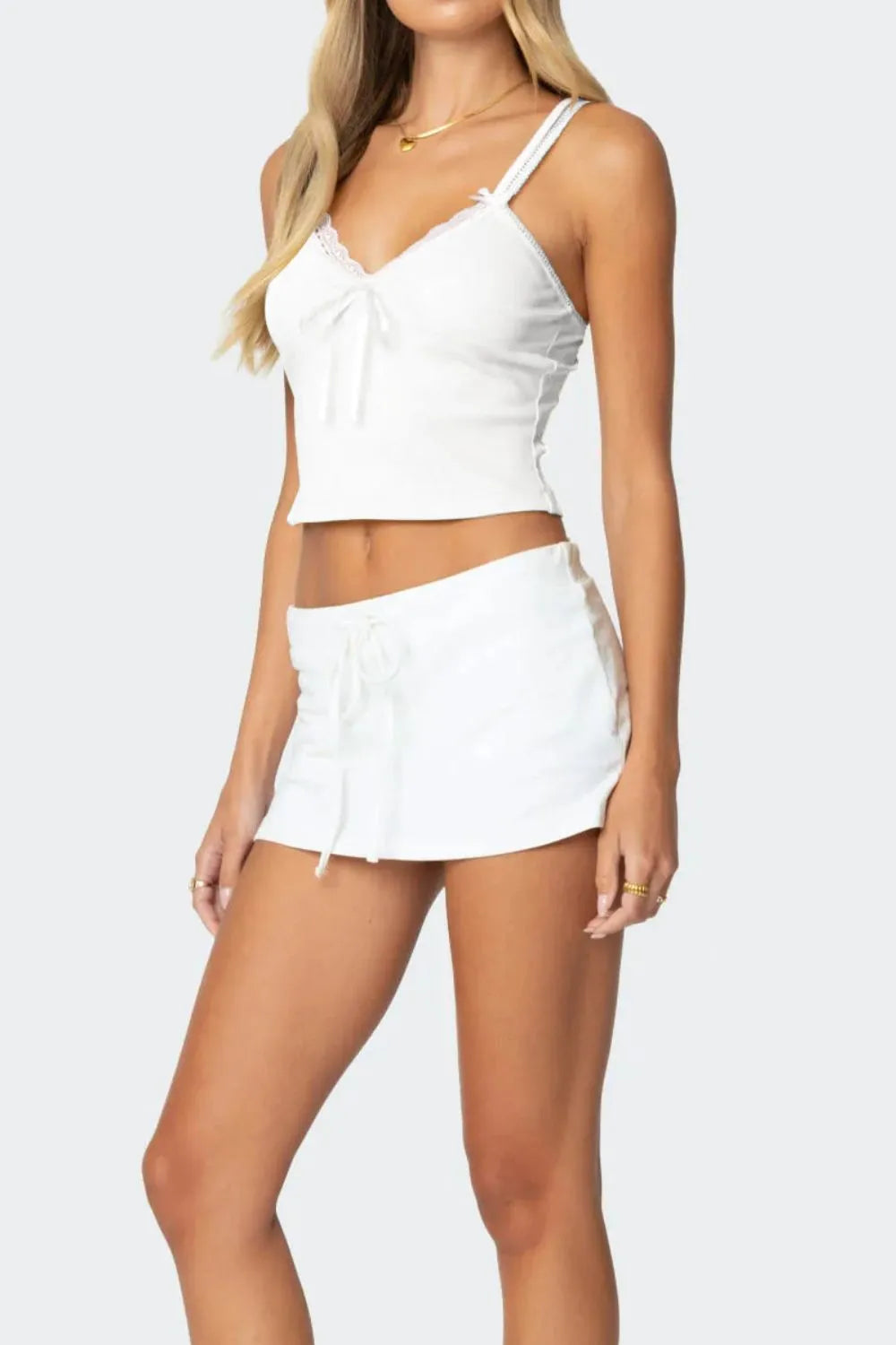 Lace Detail V-Neck Cami OutfitFlow