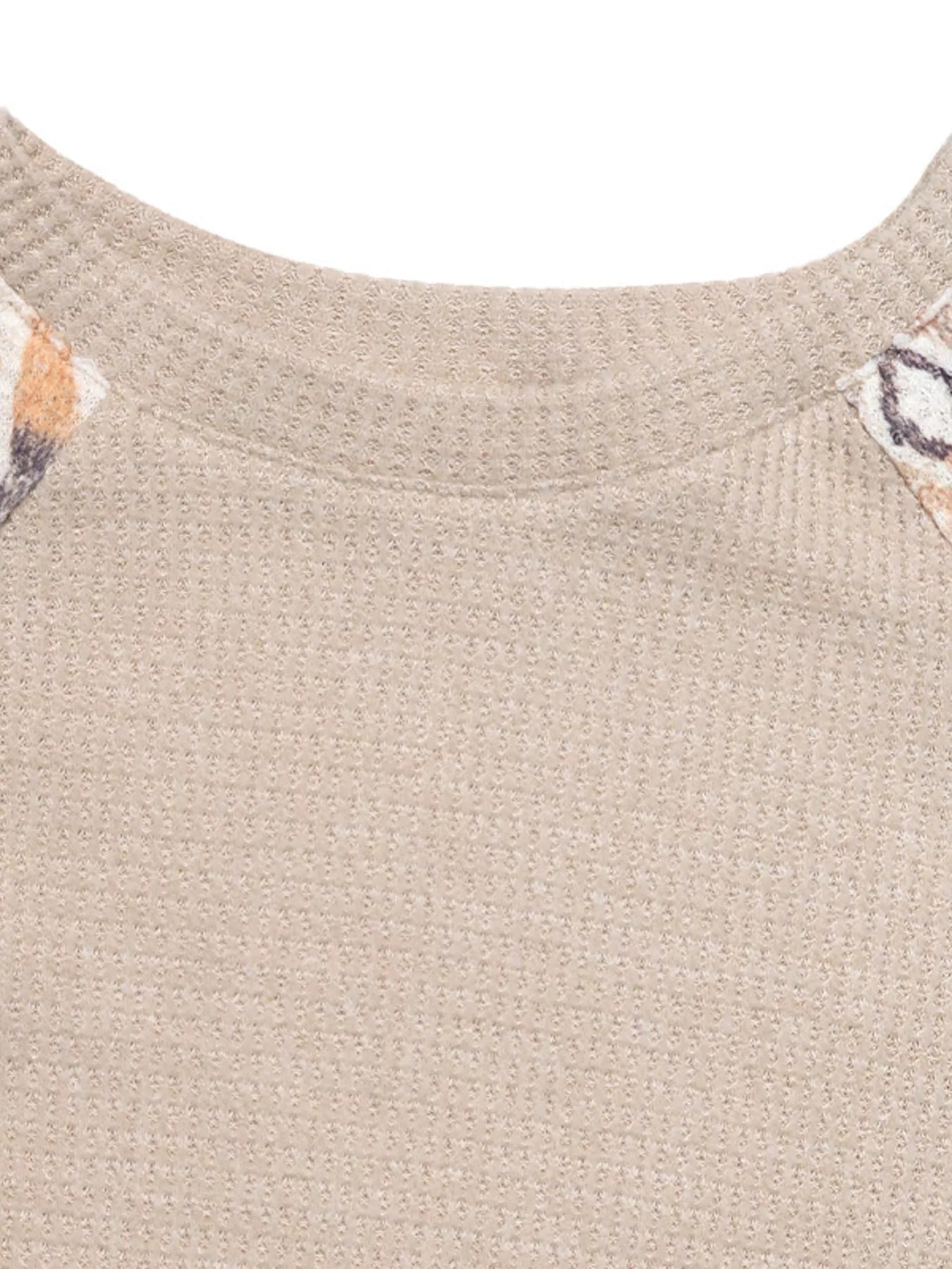 Geometric Pattern Long Sleeve T-Shirt OutfitFlow