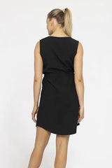 MONO B Versatile Drawstring Waist Tank Dress OutfitFlow