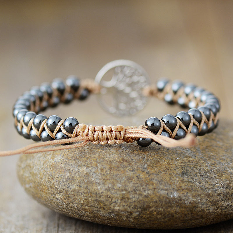 Outfit Flow - Alloy Natural Stone Braided Bracelet