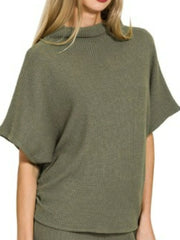 Zenana Mock Neck Top and Pants Sweater Set OutfitFlow