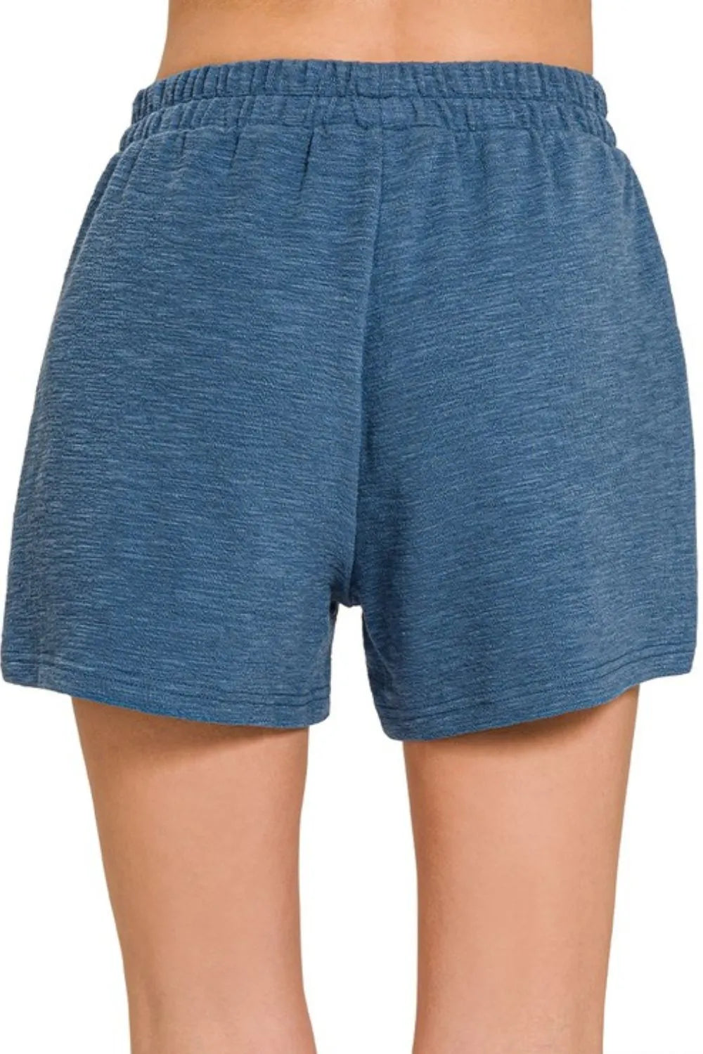 Zenana Cotton Slub Shorts OutfitFlow