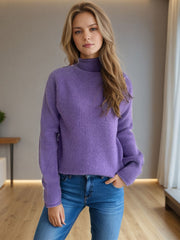 Outfit Flow - Turtleneck Long Sleeve Sweater