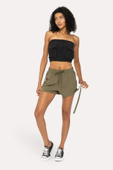 MONO B Cargochic Ribstop Tube Top OutfitFlow