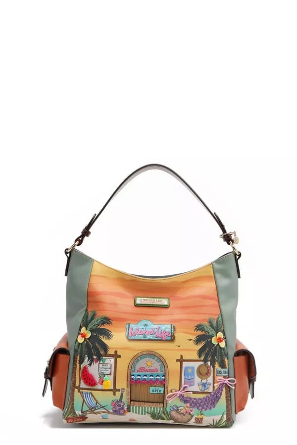 Nicole Lee USA Sun and Sand Hobo Handbag OutfitFlow