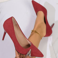 Point Toe Stiletto Pumps OutfitFlow