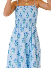 Floral Smocked Midi Cami Dress OutfitFlow
