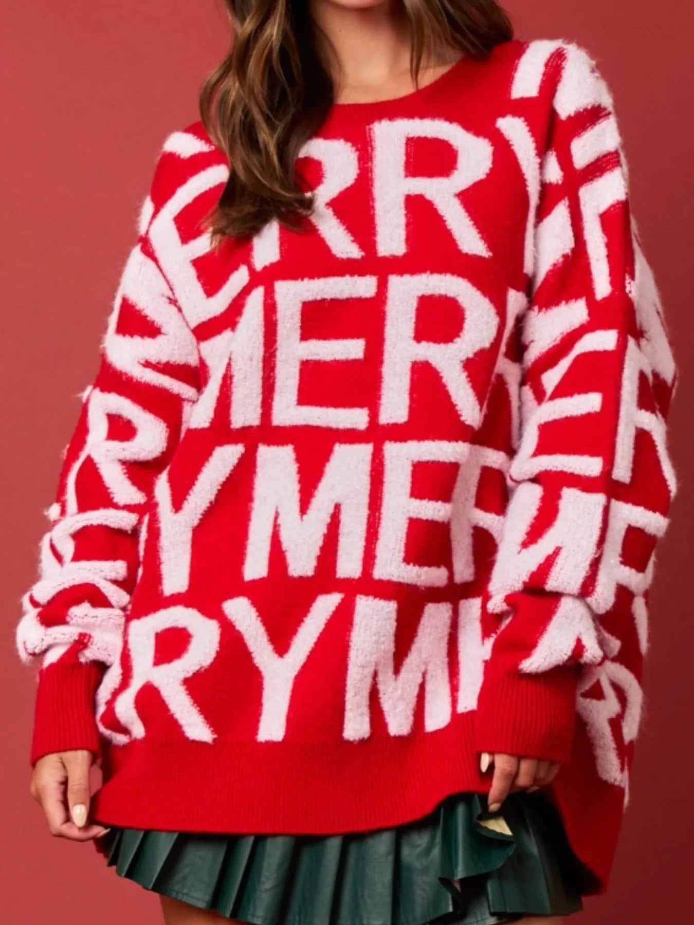 Christmas Merry Festive Holiday Sweater OutfitFlow