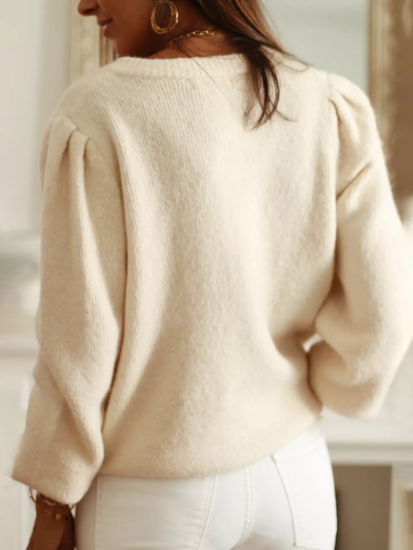 Button Up Long Sleeve Cardigan OutfitFlow