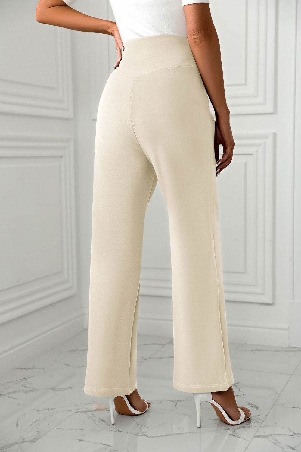 Outfit Flow - High Waist Straight Leg Pants