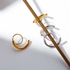 Stainless Steel Spiral Earrings OutfitFlow
