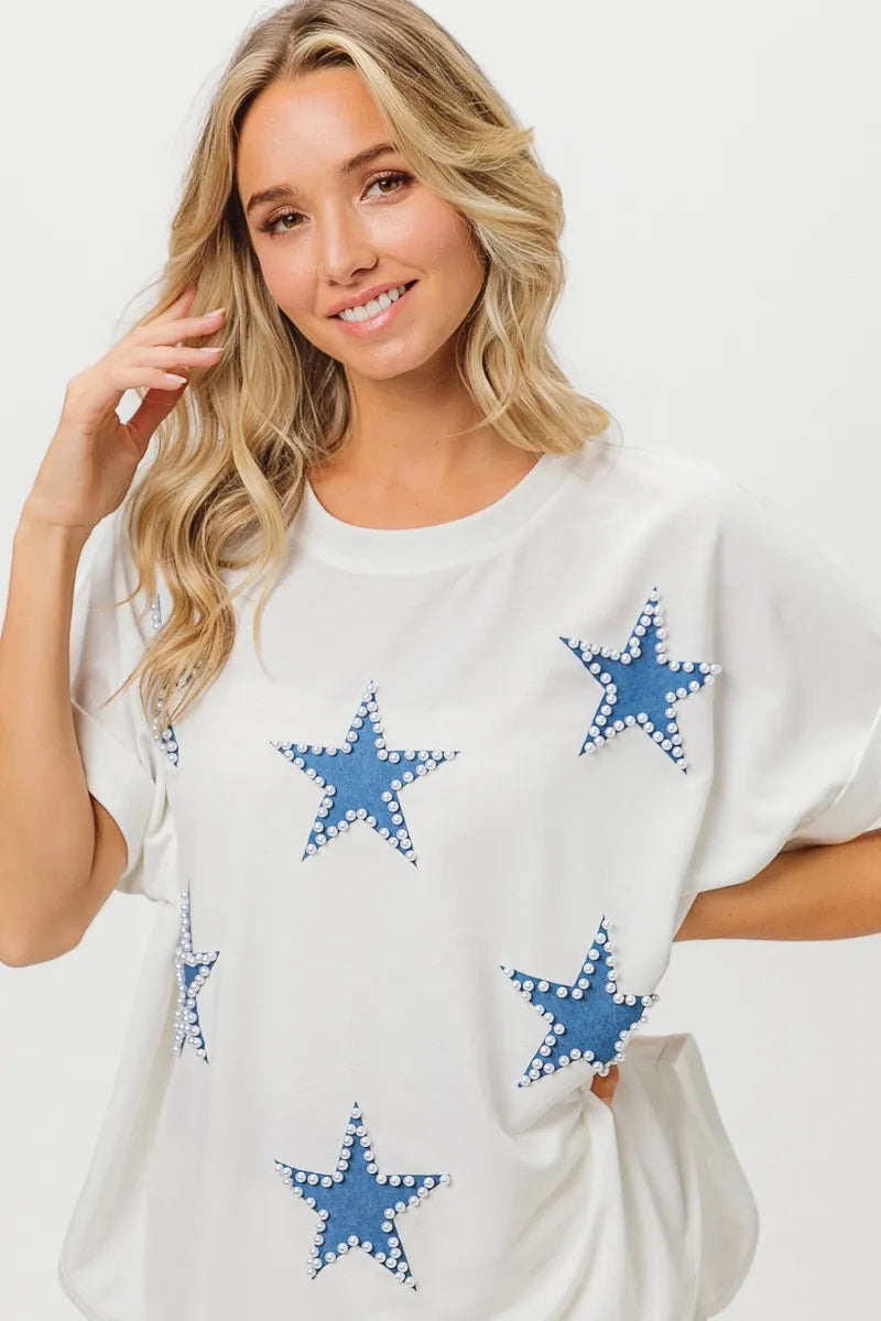 BiBi Fourth Of July Terry T-Shirt OutfitFlow