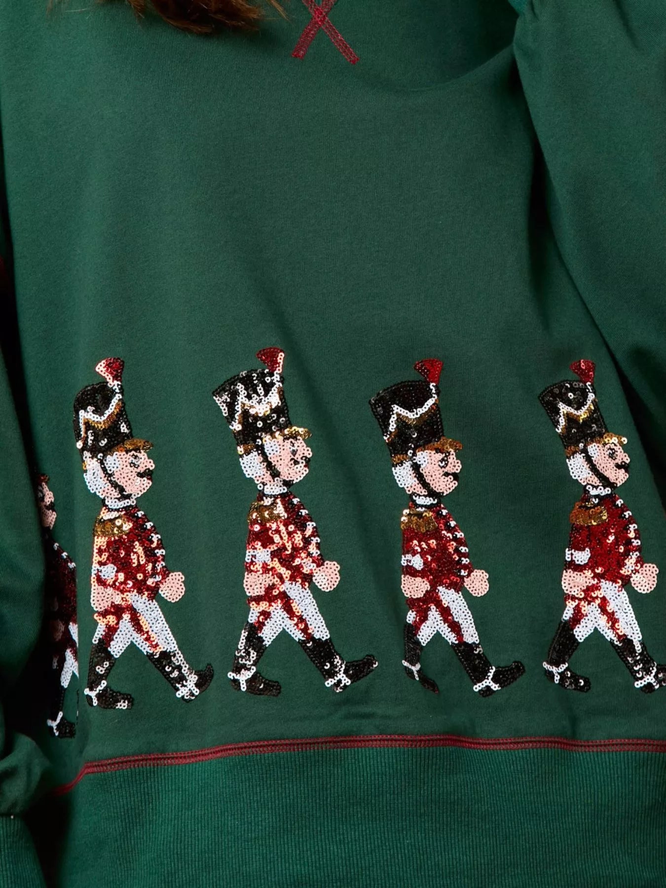 Christmas Marching Band Sequin Sweatshirt OutfitFlow