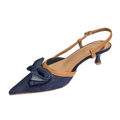 Point Toe Flare Heels Sandals OutfitFlow