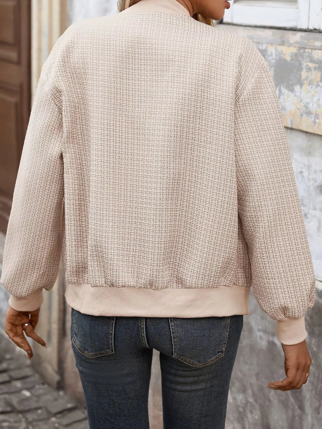Button Up Long Sleeve Jacket Trendsi