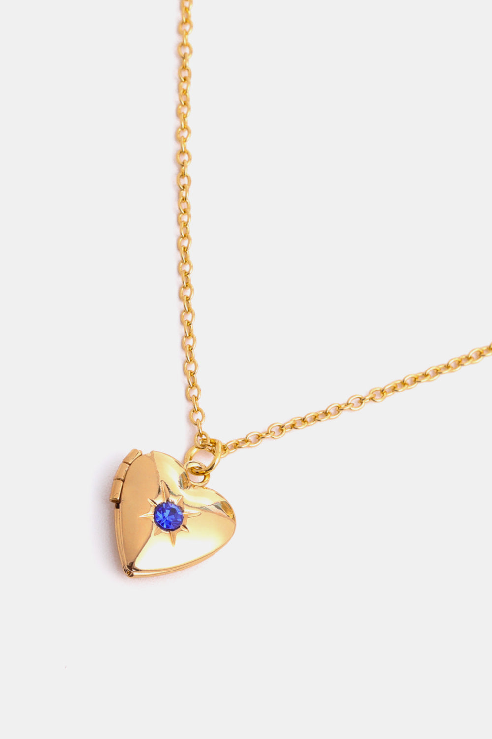 Zircon Heart Shape 14K Gold-Plated Pendant Necklace OutfitFlow