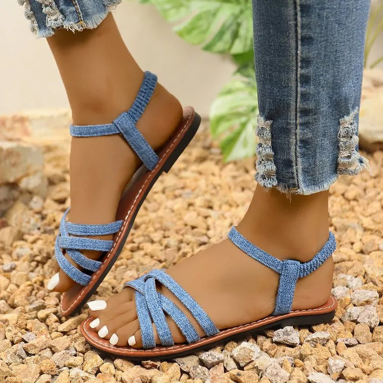 Open Toe Flats Sandals OutfitFlow
