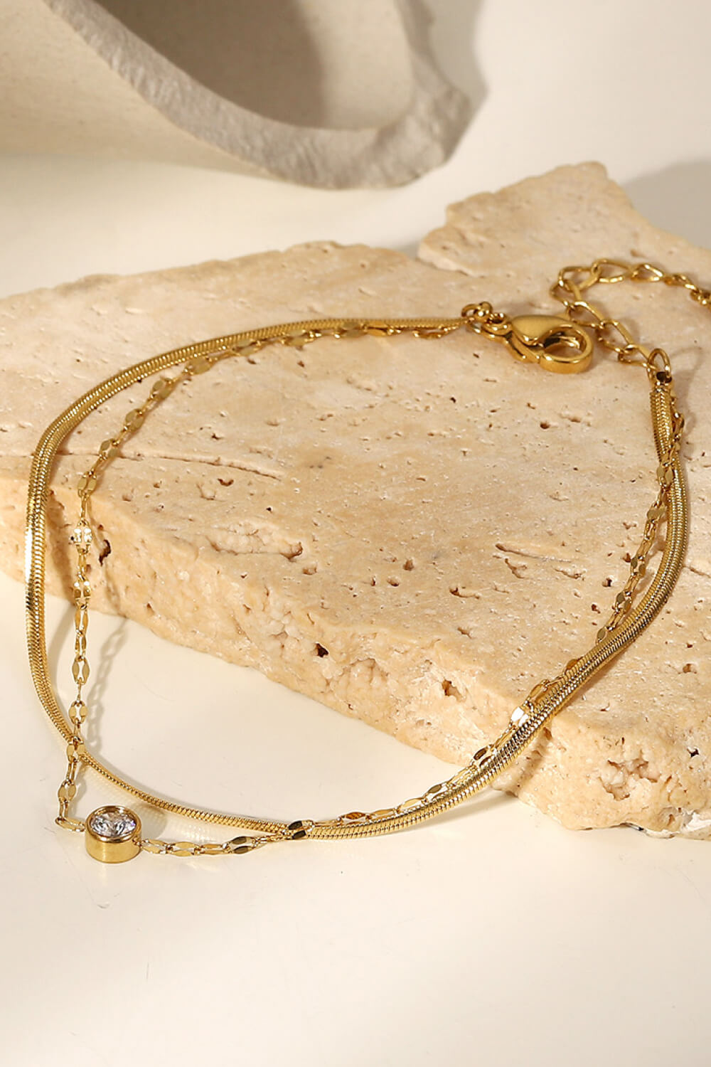 Icing on the Cake Rhinestone Double-Layered Bracelet OutfitFlow