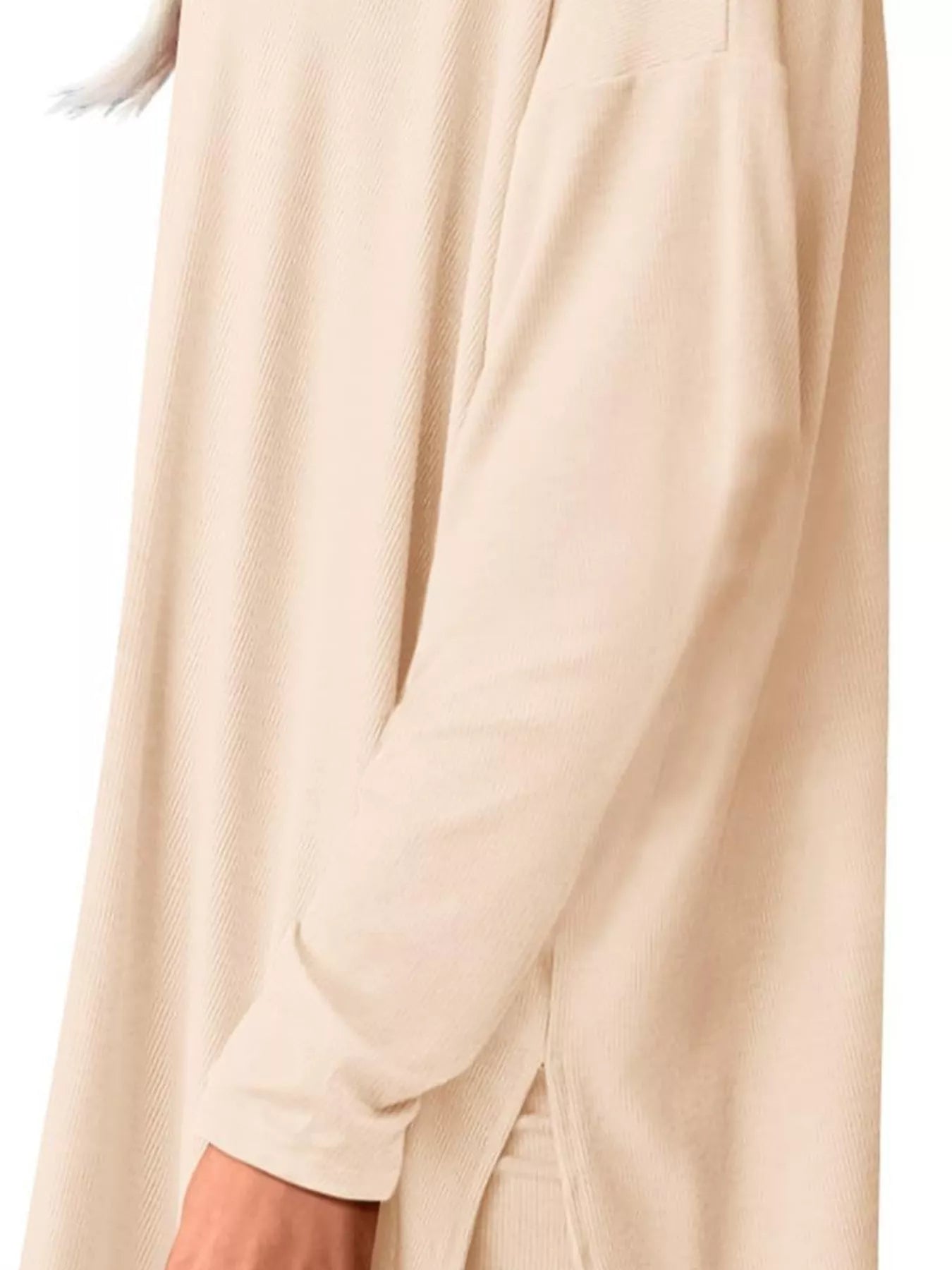 Casual Loose Long Sleeve Top and Wide Leg Pants Set Trendsi