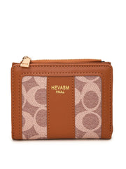 PU Leather Card Case Caramel One Size OutfitFlow