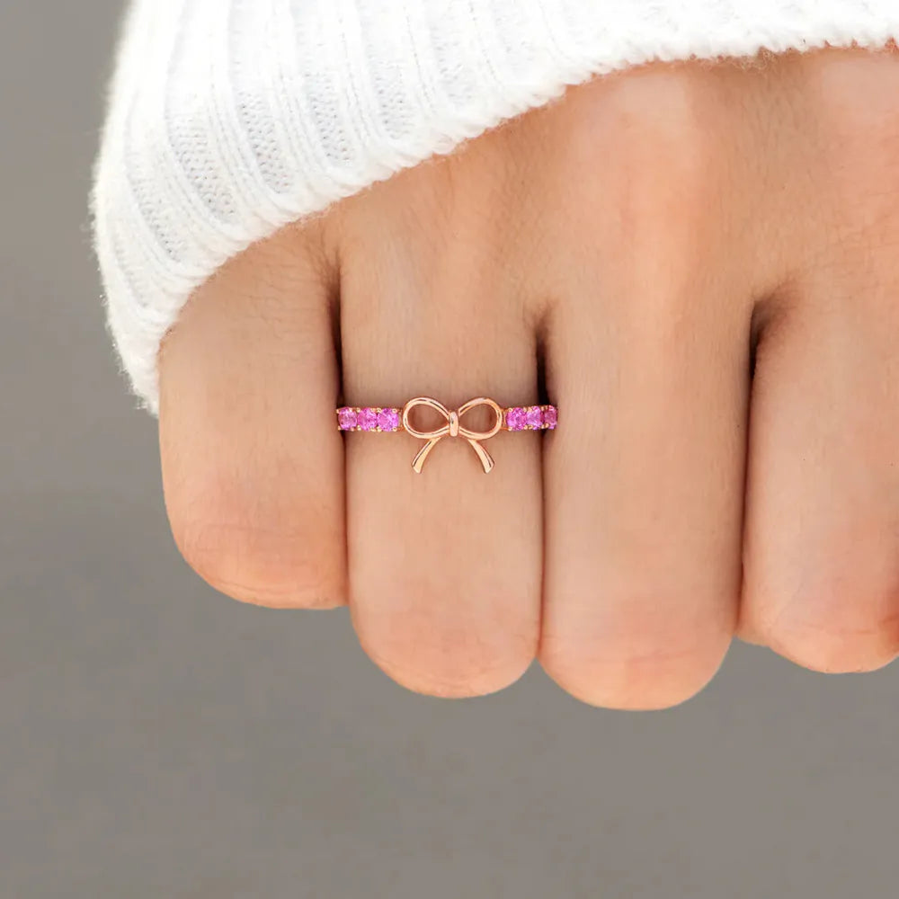 925 Sterling Silver Bow Ring OutfitFlow