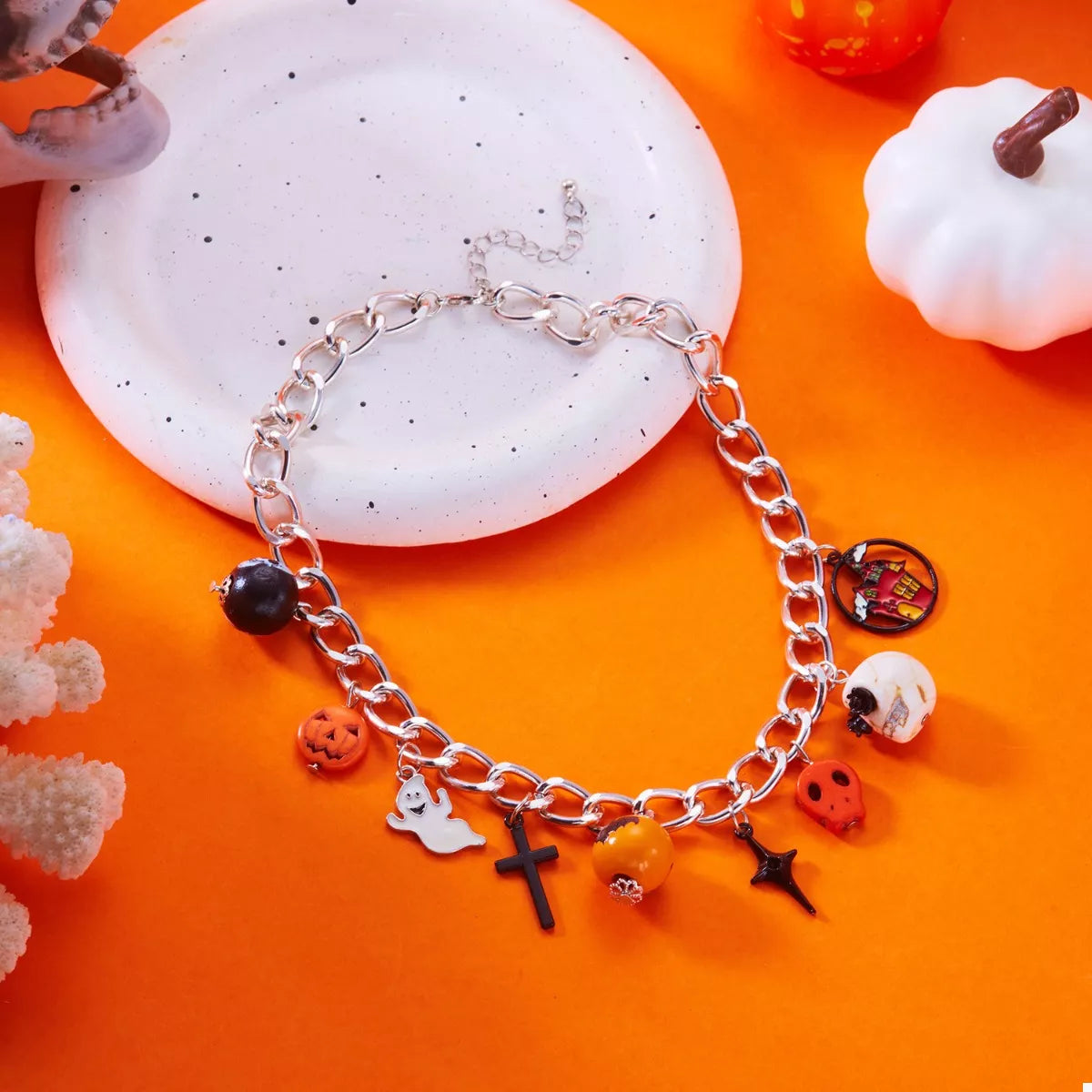 Halloween Charm Chain Necklace OutfitFlow