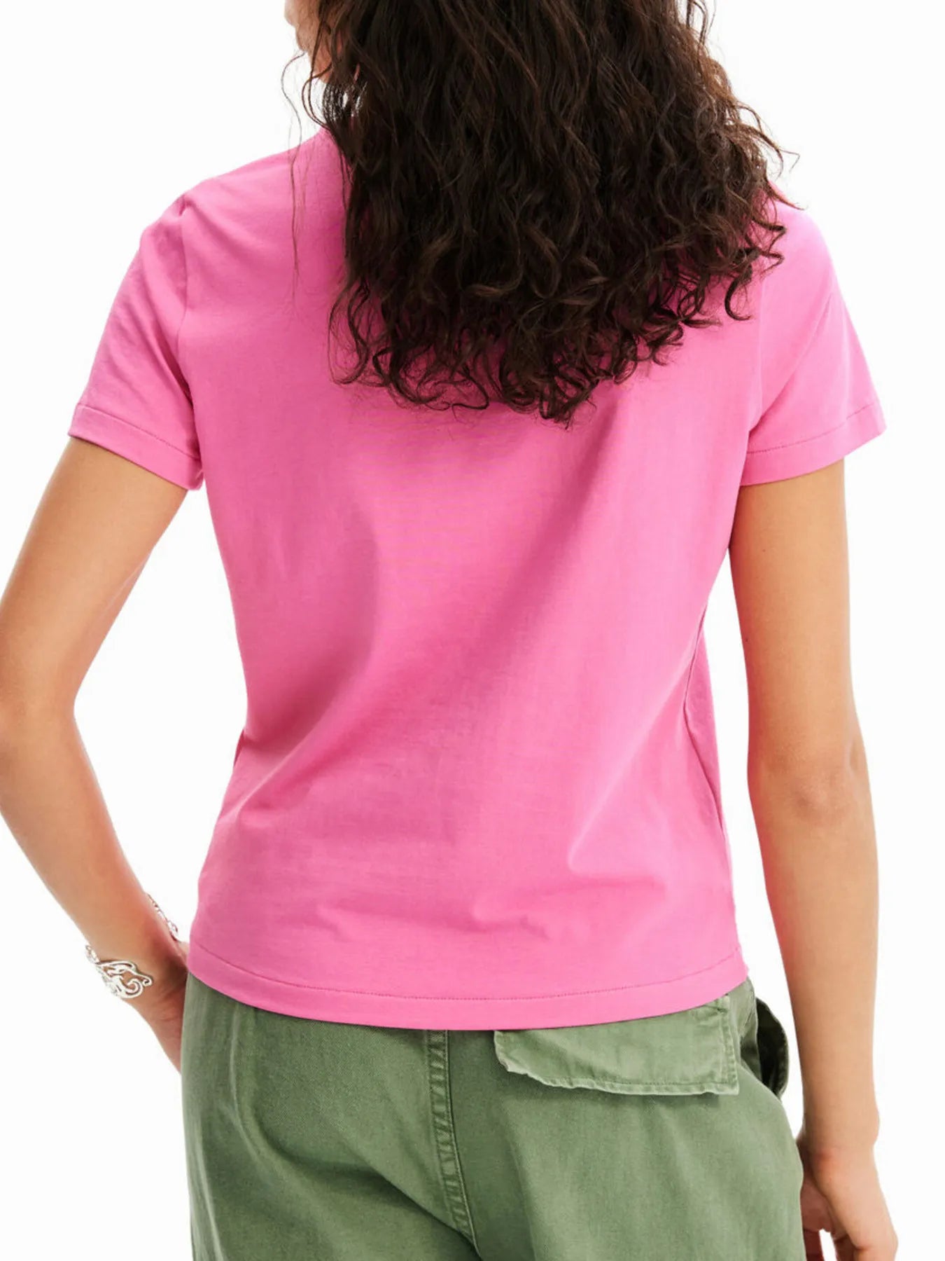 Flower Graphic Round Neck T-Shirt OutfitFlow